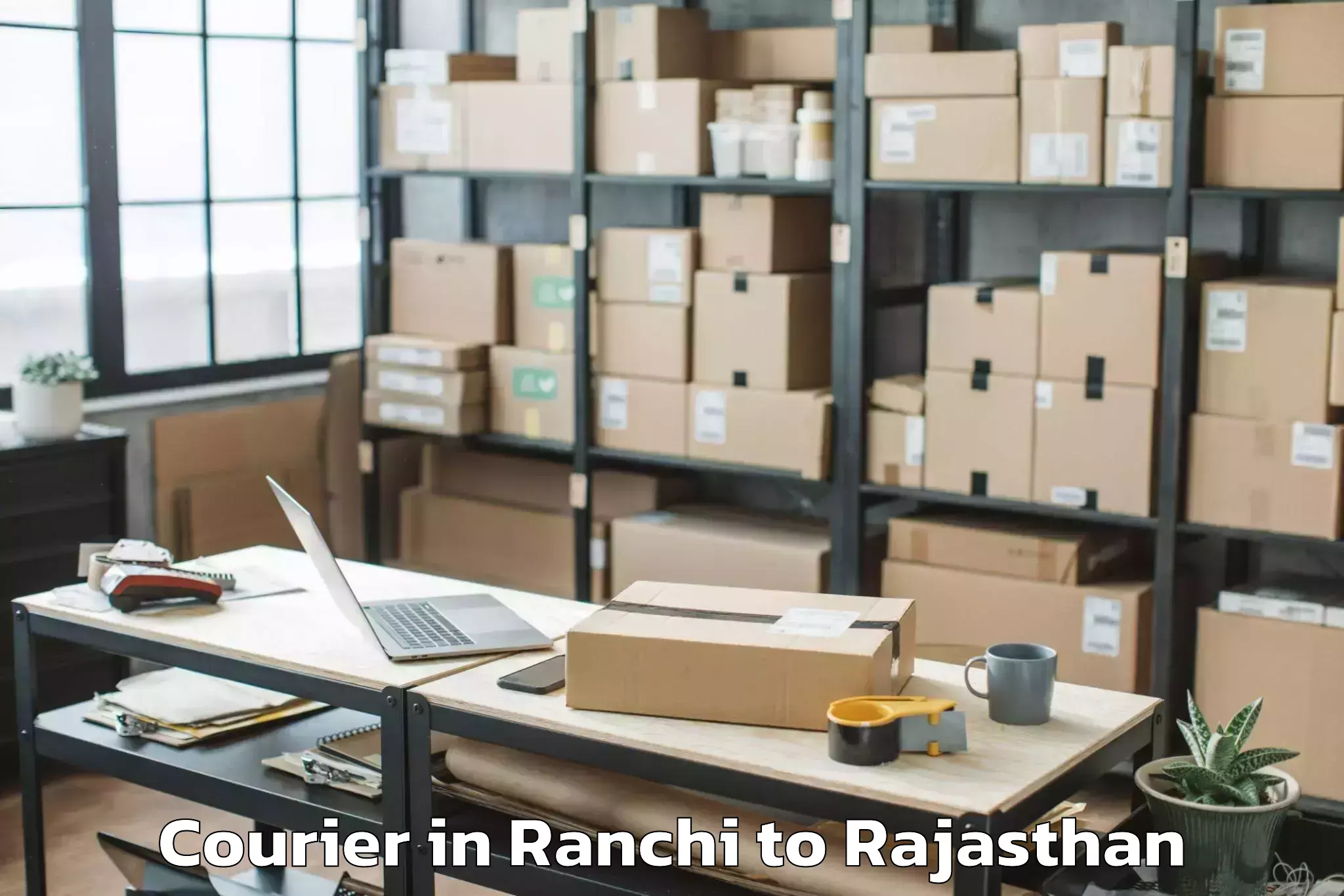 Affordable Ranchi to Opjs University Churu Courier